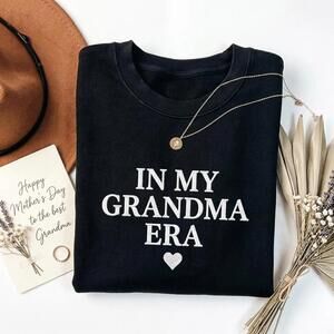 In My Grandma Era Embroidery Sweatshirt, Mother Day Embroidery